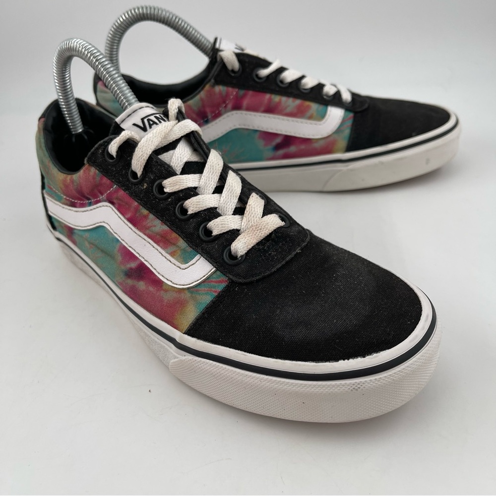 Vans Old Skool Spiral Floral Low Skate Shoes Suede Canvas Sneaker - Size 8
